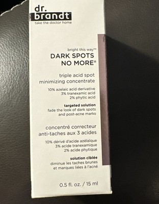 Dr Brandt Dark Spots No More Triple Acid Spot Minimizing Concentrate .5fl oz NEW