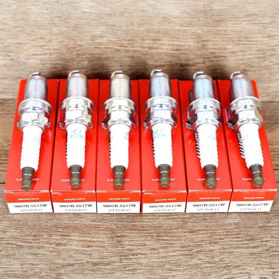 6 piezas bujías láser de iridio NGK IZFR5K11 3657 Honda Odyssey Pilot Acura MDX Foto 3 de 4