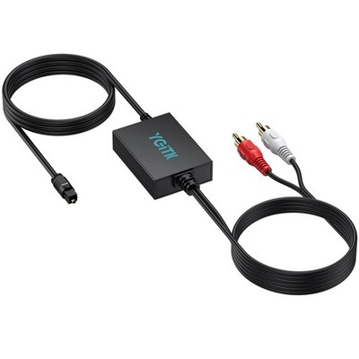 YGiTK Optical to RCA Adapter 192kHz DAC Digital Analog Audio Converter... 