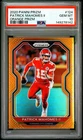 Panini 2020 Prizm Patrick Mahomes II #124 Orange Prizm PSA 10 /249 Chiefs