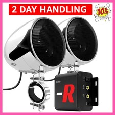Bluetooth Motorcycle Speakers and Amplifier Audio Sound System, 4 Inch Weatherpr