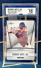 2019 Leaf Draft Rookie Silver #RS10 Bobby Witt Jr Graded CCG Gem Mint 10