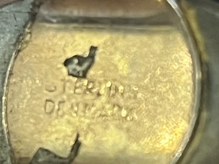 Denmark Sterling Silver Ring Geometric Triangle S… - image 9