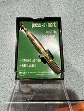 Gold Press A Mark Duster - Golf Ball Marker Spring Action Wielokrotnego napełniania Pióro Clip
