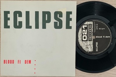 ECLIPSE BLOOD FI DEM UK 7'' SINGLE VINYL 1981 021 RECORDS OTO 8 EX/EX