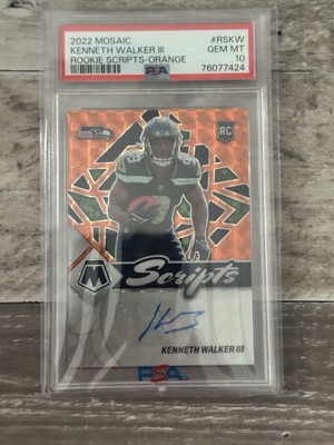 2022 Mosaic Scripts Orange - Kenneth Walker III RC Auto #RS-KW