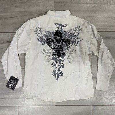 Men's M Affliction Longsleeve Shirt 2000s 