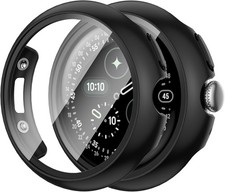 2 Pack Case with Screen Protector for Google Pixel Watch 4 41mm, Slim Bumper