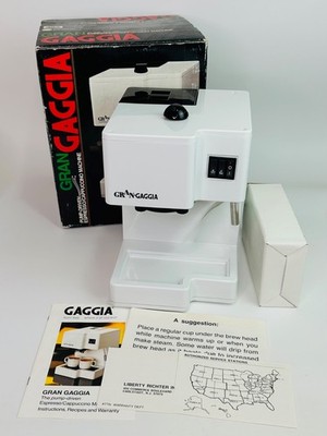 Brevetti Gran Gaggia Pump Driven Espresso Cappuccino Machine White Italy