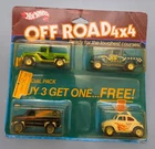 Vintage Hot Wheels 1985 - OFF ROAD 4x4 - Special Pack of 4 Cars Malaysia