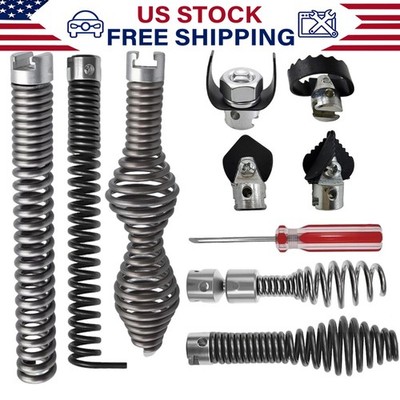 10 Pcs Drain Snake Drill Attachment Cutter Drain Auger Kit for RIDGID C-4 K-400