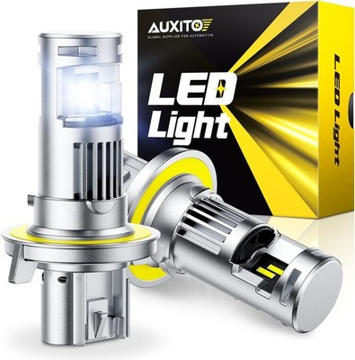 AUXITO H13 Bulb-44000 Lumen 6500K White, OEM Mini Size, Easy Plug & Play Install