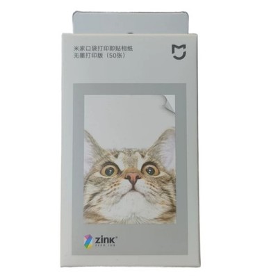 Original Xiaomi 1S Pocket Photo Printer ZINK Fit 3'' Sticker Paper in 50 Sheets
