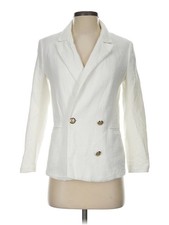 Banana Republic Factory Store Women White Blazer 0 Petites