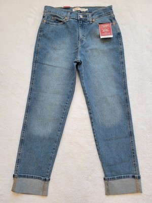 New Women's Levi Strauss Signature size 2 Vintage Mid-Rise Boyfriend Jeans 26X25