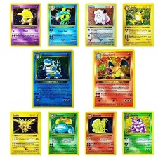 Pokemon Collection Cards 1996 1st Edition Flash Charizard Blastoise DIY Game