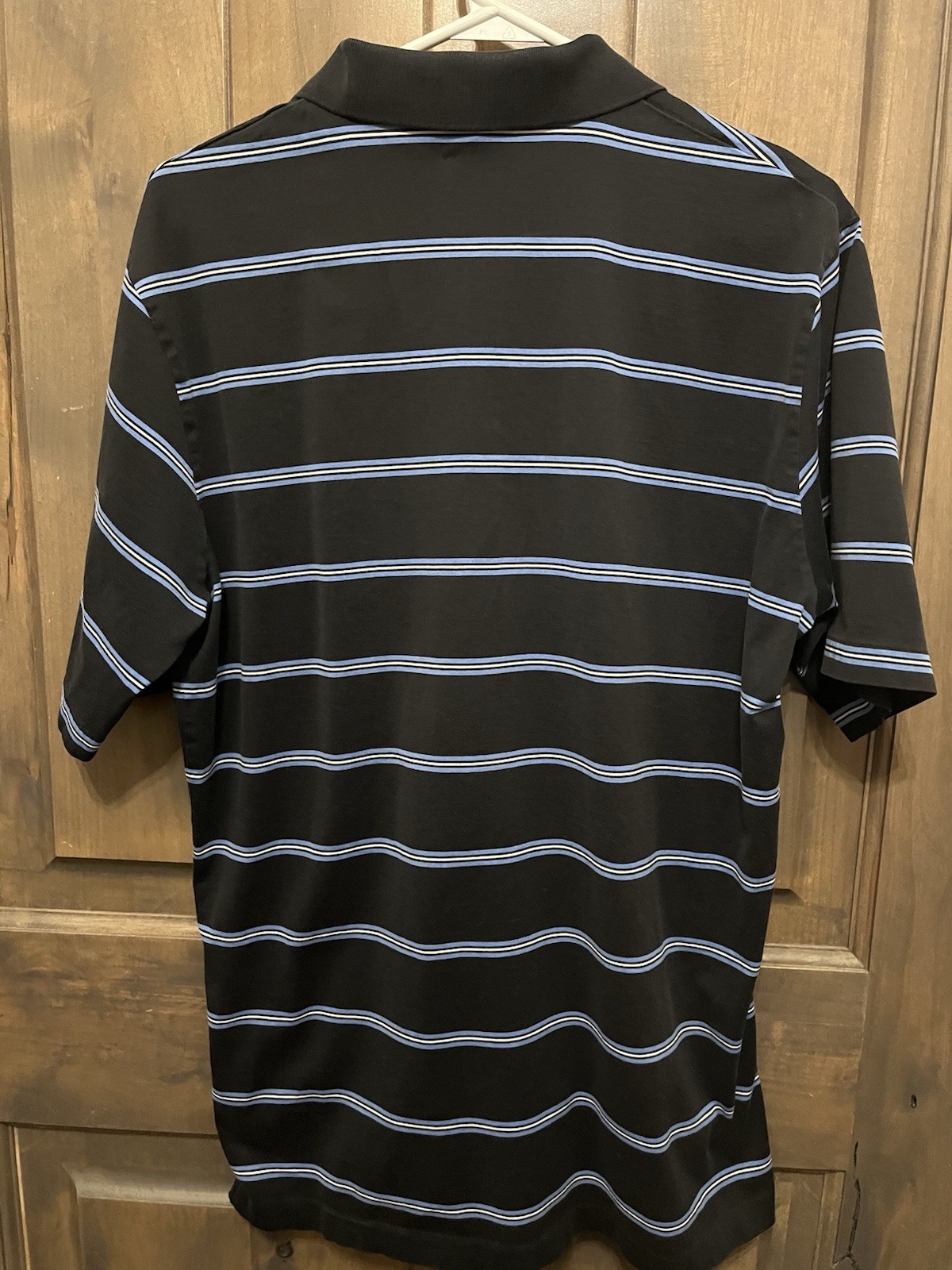 PONY Polo da golf Ralph Lauren. Manica blu con frangia logo Southern Hills. Medium