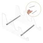  2 stücke Schreibtisch Acryl Tastatur Display Rack Klar Stand Mechanische