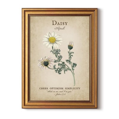 InSimSea Vintage Floral Wall Art Decor, Unique Mothers Day Gifts, Apr.Birth F...