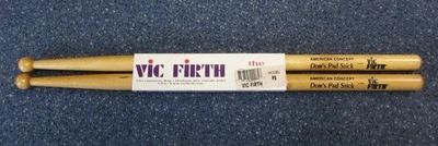 1 Pair Vic Firth Dom`s Pad Stick Practice Practice Drum Sticks NOS