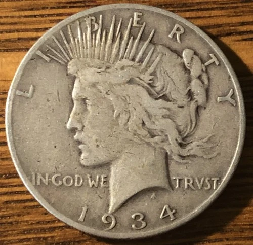 1934 S Peace Silver Dollar $1 - Nice XF Condition - Rare Low Mintage