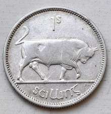Irland 1 Shilling 1939 Silber M&uuml;nze