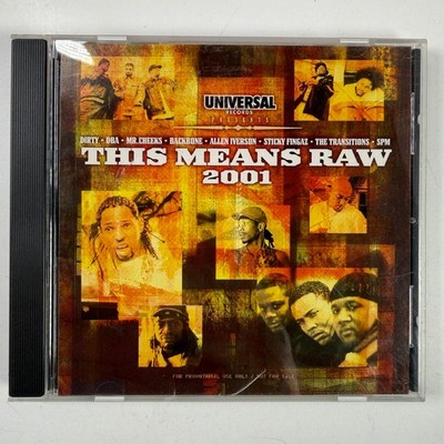 Universal Records Presents: This Means Raw 2001 CD Promo Hip Hop
