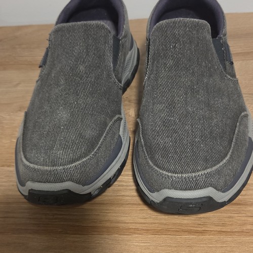 Skechers Relaxed Fit Men’s Gray Slip-On Goga Mat Arch Support 10.5M