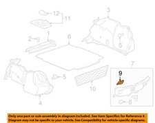 GM OEM 16-25 Malibu Rear Body Floor Interior Trim-Striker Cover 23267945