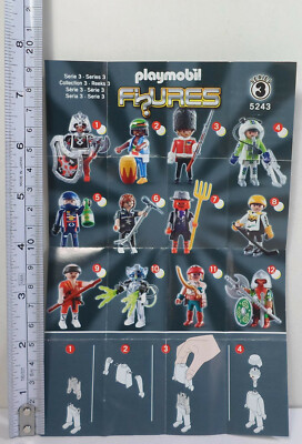 GEOBRA PLAYMOBIL 2012 - 5243 FIGURES SERIES 3 PRODUCT TOY CATALOG
