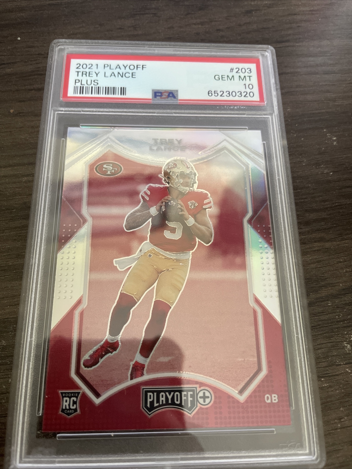 Trey Lance Panini Playoff #203 Plus