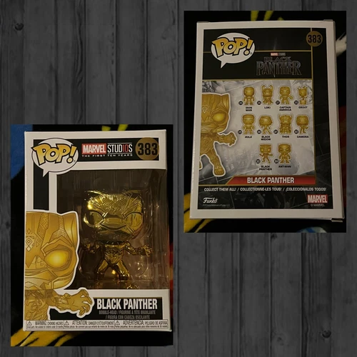 Funko POP! Marvel Studios The First Ten Years - Black Panther (Gold) #383 - New