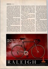 1983 ? RALEIGH print ad ? 1980s Vintage 10 Speed Cycle  Bike  ADV-49