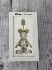 NEW Disney Baublebar Mickey Mouse Bag Charm White Pearl Keychain