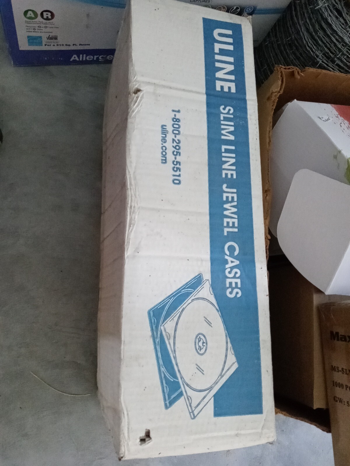 NEW Uline S7767 Box of 200 Slim Line CD DVD Jewel Case 1 CD Black Tray B10C eBay