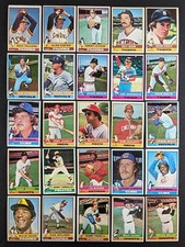 1976 Topps Baseball Set Break 25 Cards