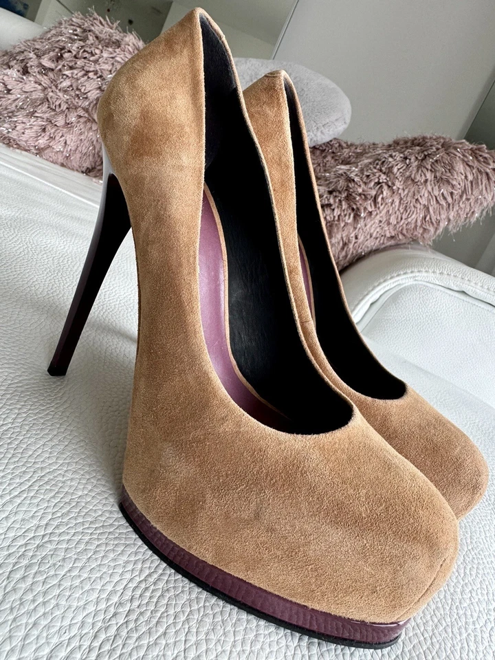 Pour La Victoire верблюда замши круглый носок платформе насосы США 8 на продажу от $250 - Изображение 2 из 4