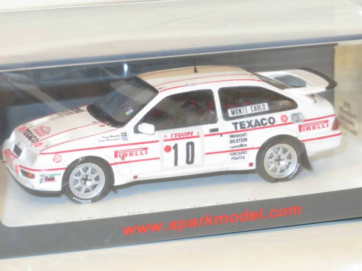 Spark 1/43 Ford Sierra RS Cosworth N°10 - Rallye Monte-Carlo 1987 - K. Prevente - Neuf