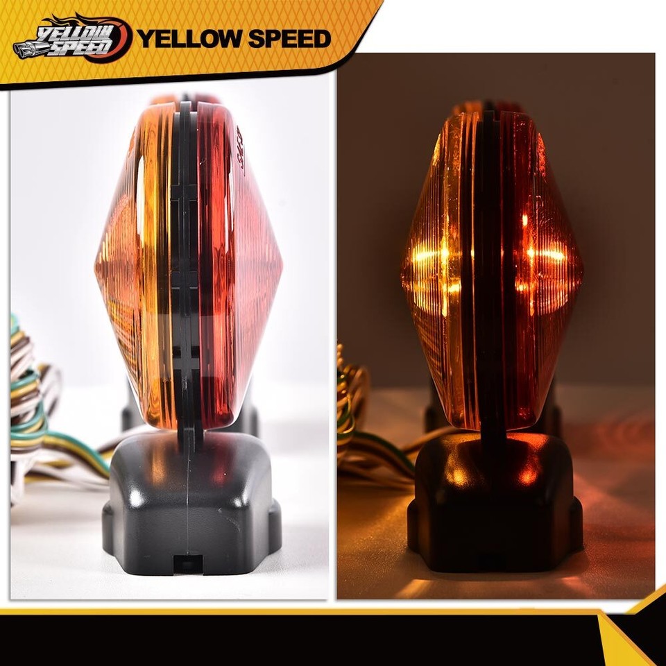 12V Magnetic Towing Tow Light Kit Trailer RV Tow Dolly Tail Towed - Foto 6