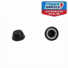 Power Wheels 00801-0226 TWO PACK .437 Retainer Cap Wheel Push Nut Black