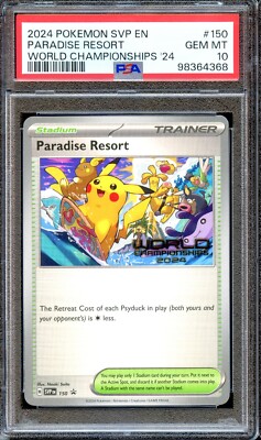 2024 Pokémon SVP IT Resort Paradiso #150 PSA 10 Paradise Resort ENGLISH 2024 SVP 150 Championships Promo