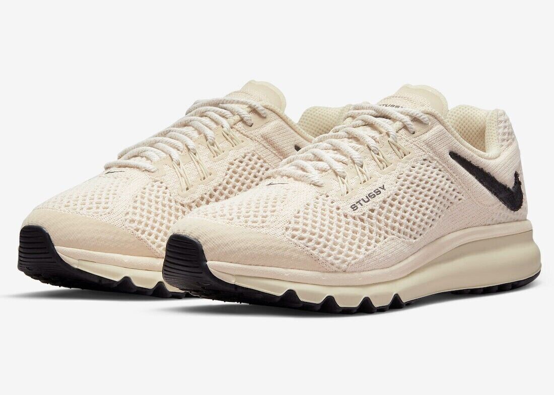 Nike x Stussy Air Max 2013 Fossil Black DM6447-200 Size US 6 Nike x Stussy Air Max 2013 Fossil Black DM6447-200 Size US 6