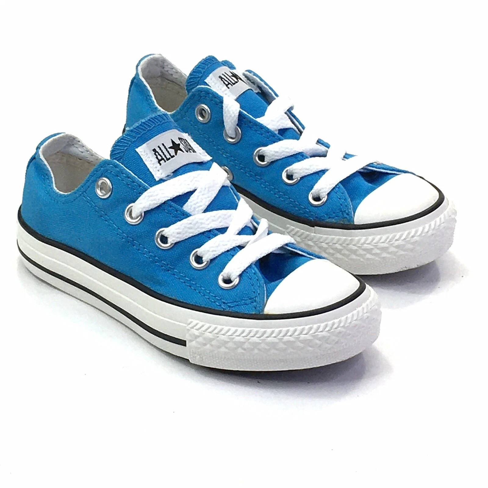 Scarpe da basket basse Converse Chuck Taylor All Star giovani taglia 11 blu sneakers
