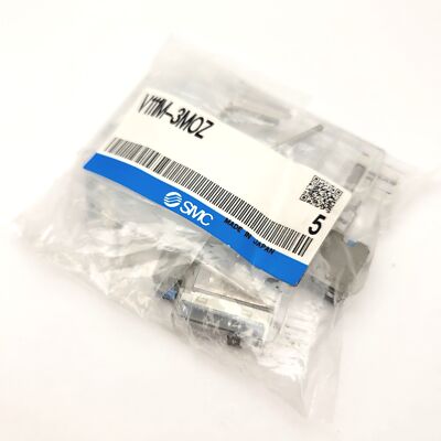 Lot Of 5 SMC V111M-3MOZ 3-Port Solenoid Valve Assemblies, 110VAC Coil