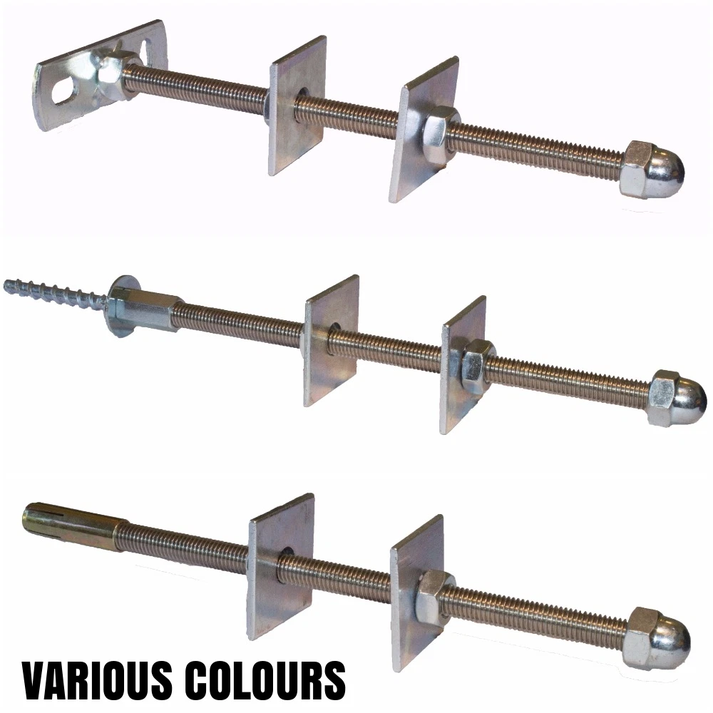 Cast Iron Radiator WALL STAY / BRACKET / TIE - VARIOUS COLOURS AND FIXINGS  | eBay