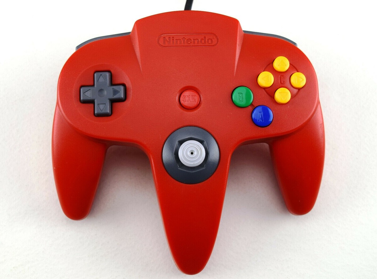 Nintendo 64 N64 Controller Red AUTHENTIC TIGHT STICK