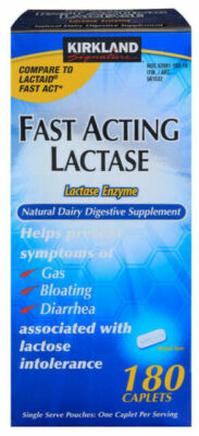 Kirkland Signature Fast Acting Lactase, 180 Caplets 