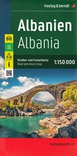 Albanien Autokarte + Freizeitkarte 1:150000 Straßenkarte von freytag & berndt