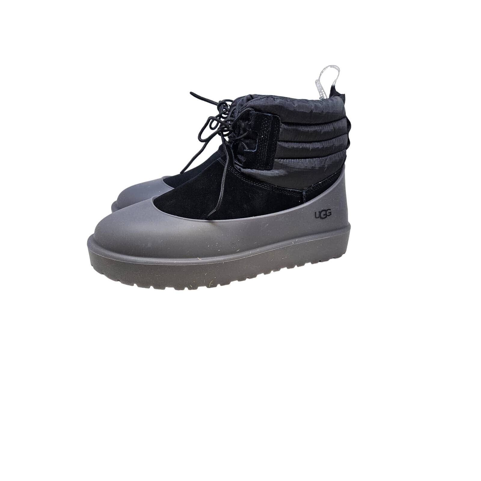 SALOMON NUOVO Ugg 11 Classic Mini Lacci Meteo Neve Nero Scarpone Thinsulate Shearling Sci