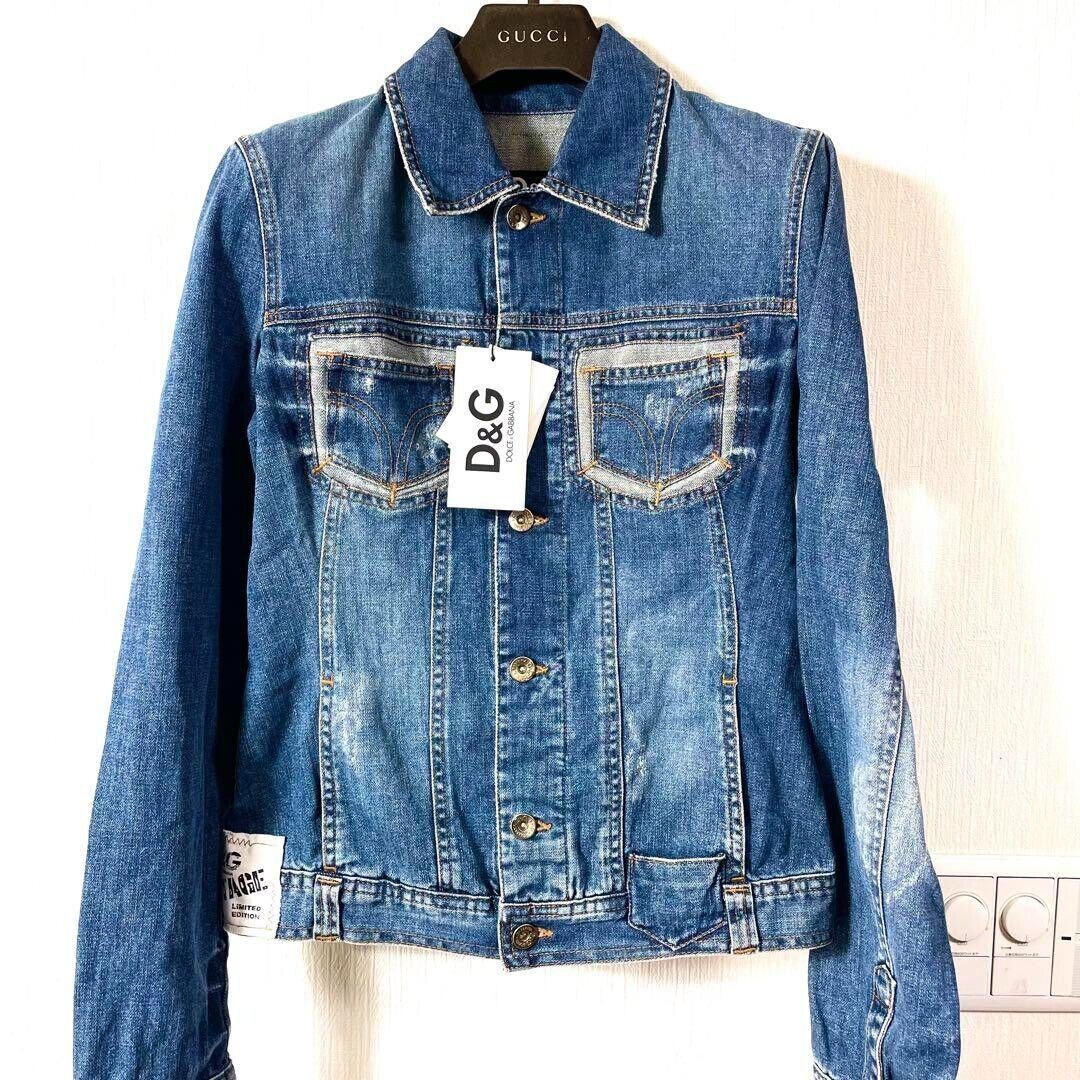 Dolce & Gabbana denim jacket back logo wonder woman print S Dolce & Gabbana denim jacket back logo wonder woman print S